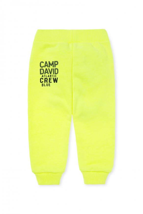 Baby Sweatpants mit Label Prints neon lime