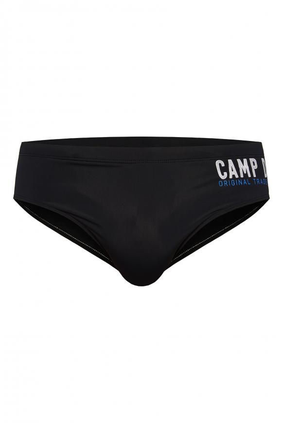 Badehose mit Logo Print black