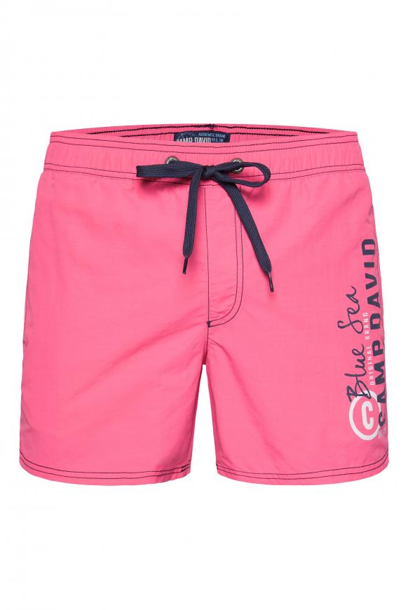 Badeshorts mit Logo Print summer pink