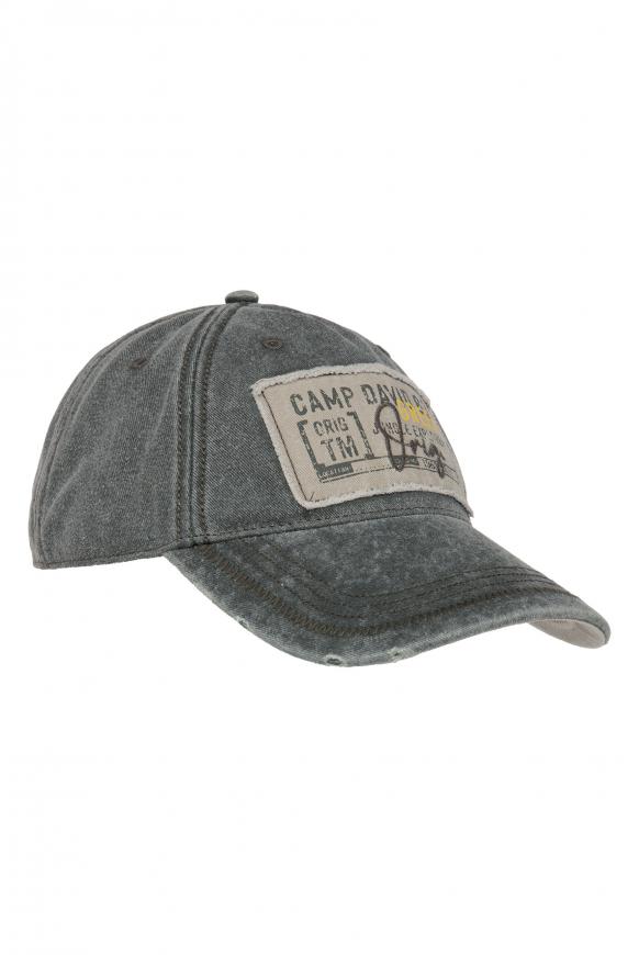 Base Cap Stone Washed mit Logo Patch