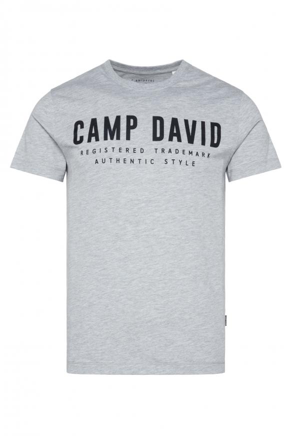 Basic Logo-T-Shirt grey melange