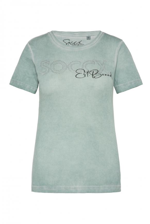 Basic T-Shirt mit Logo Artwork lake