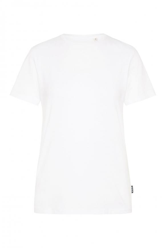 Basic T-Shirt mit Rundhalsausschnitt opticwhite