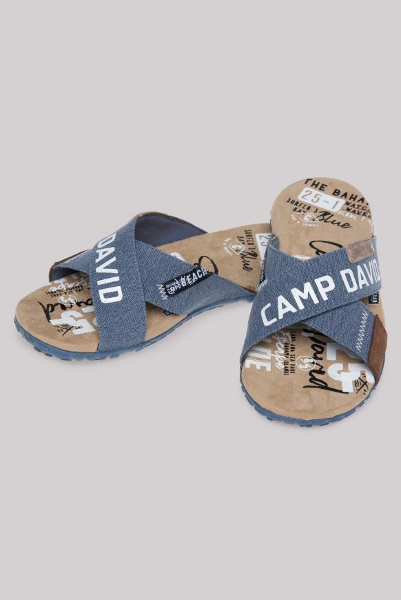Beach Sandalen mit Logo Artworks steel blue