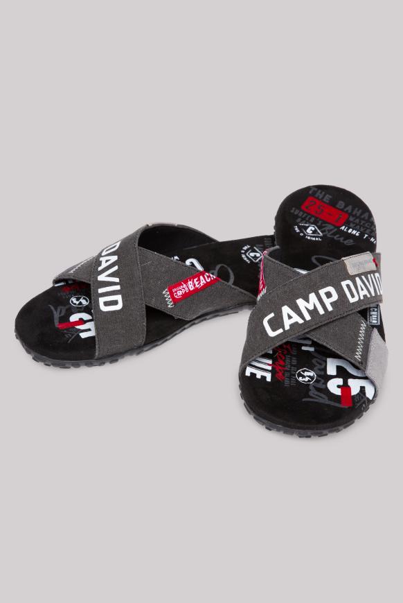Beach Sandalen mit Logo Artworks black