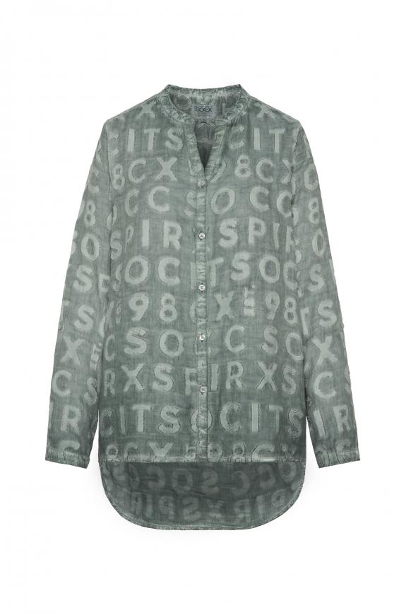 Bluse mit Intarsia-Muster