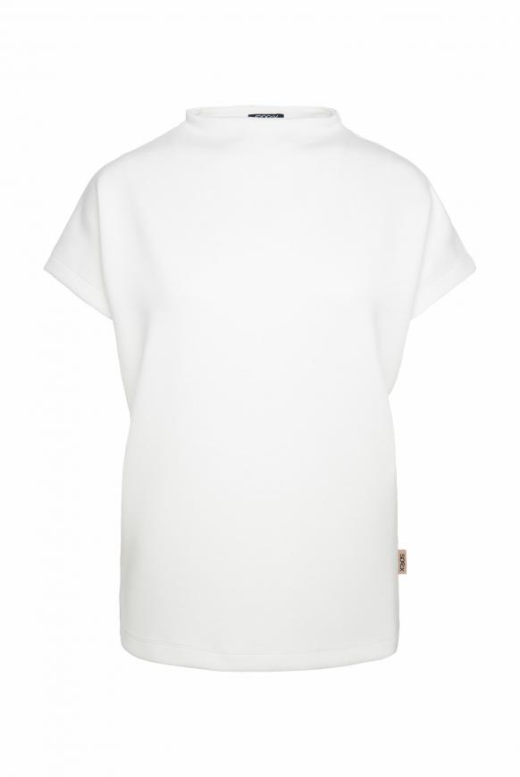 Boxy-Shirt mit Stehkragen cotton white