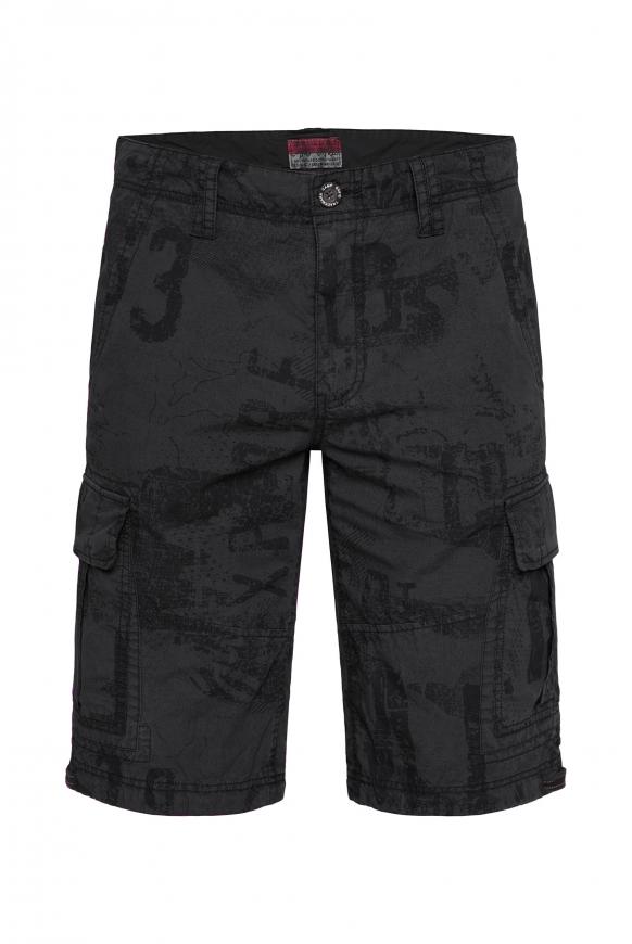 Cargo Shorts mit All Over Print mud