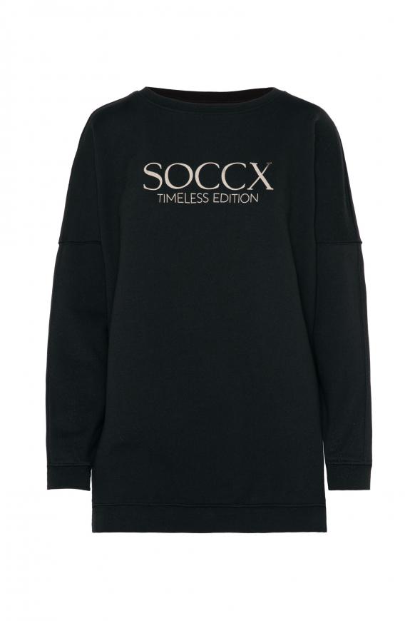 Classic Oversized Sweatshirt mit Logo Print black