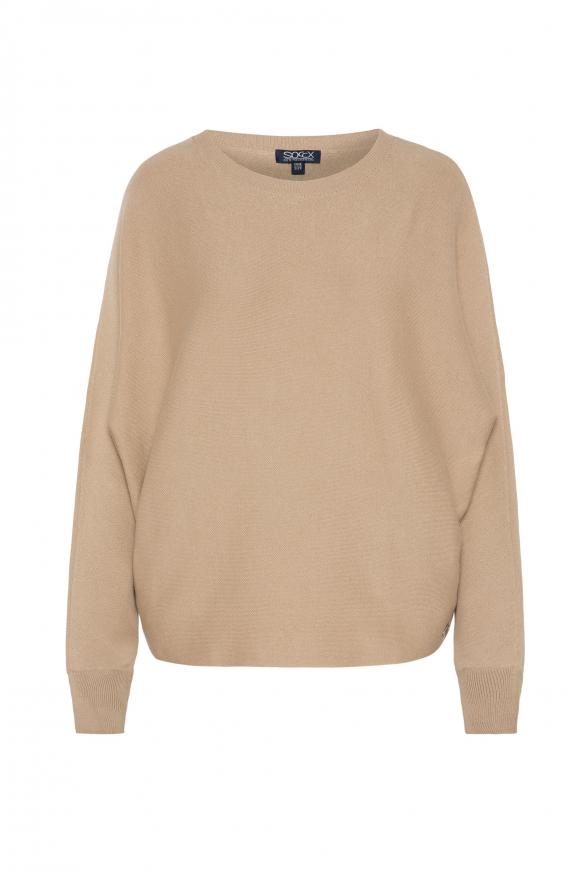 Cropped Pullover mit Fledermausärmeln sandpaper