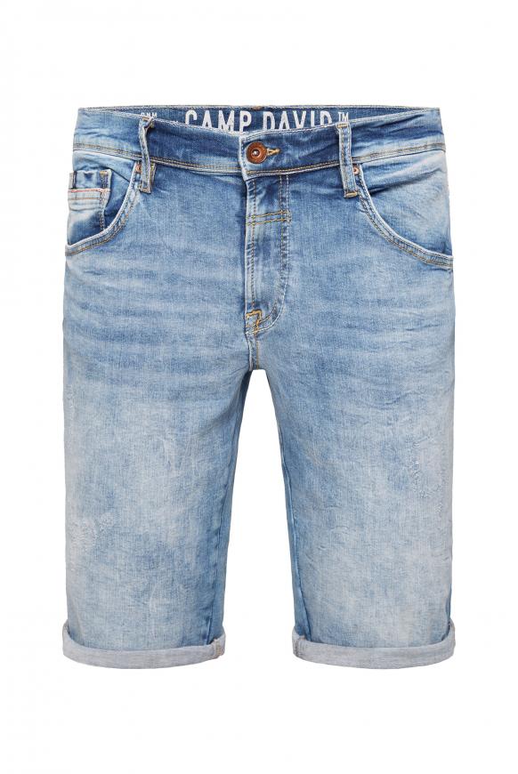 DA:VD Skater Jeans Shorts middle blue