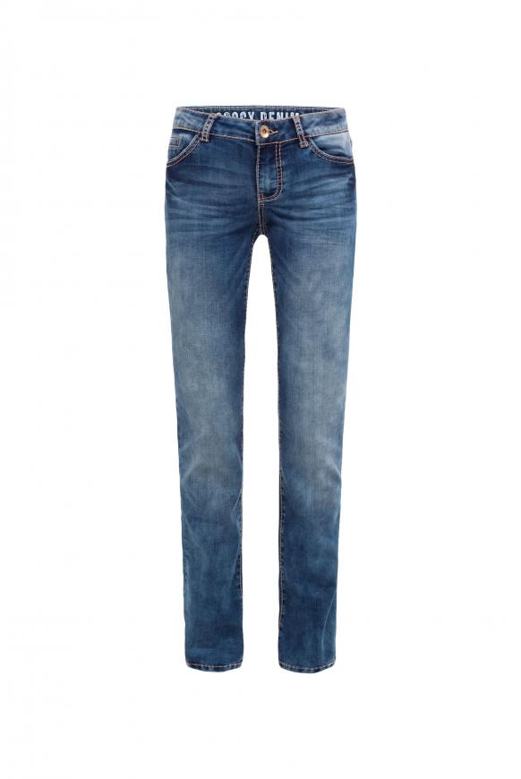 Dark Stone Used Denim RO:MY mit geradem Bein dark stone used