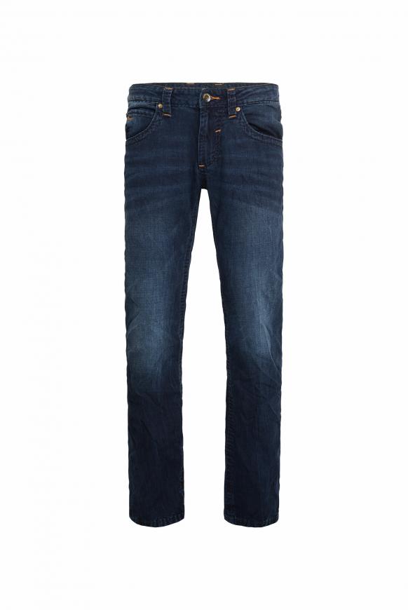 Denim NI:CO mit tonigen Nähten Regular Fit blue black vintage