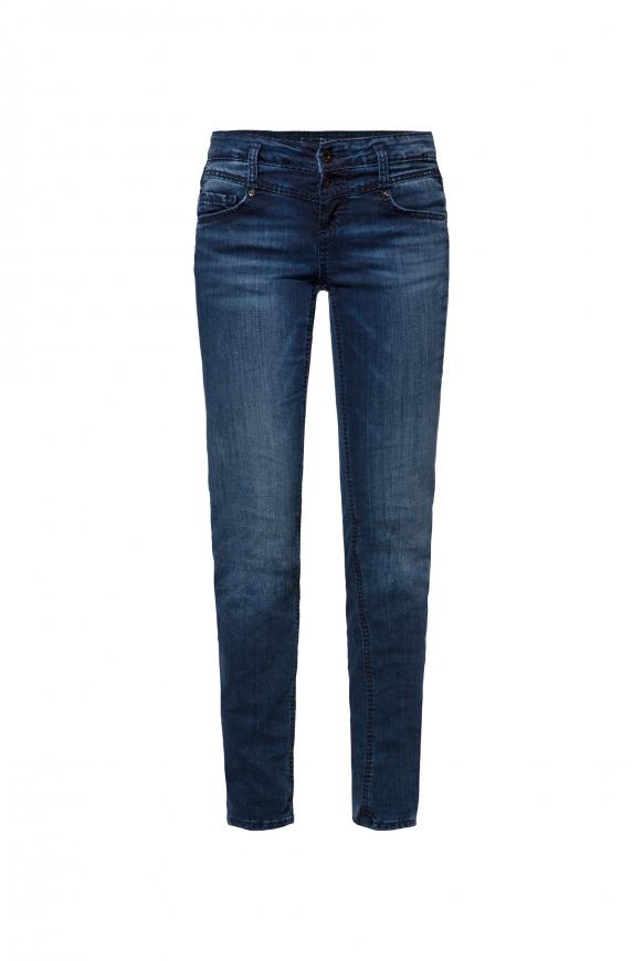 Destroyed Denim KA:RA mit dunkler Waschung blue black vintage