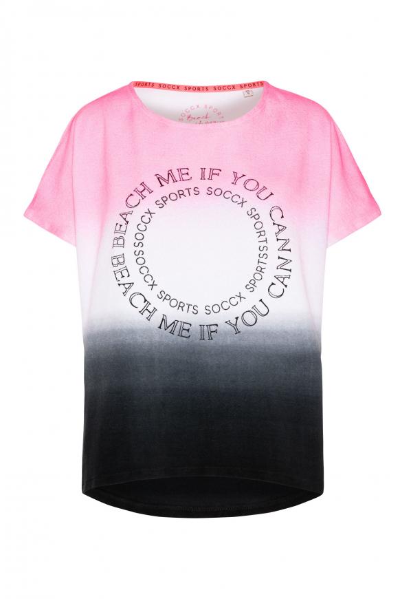 Frottee-Sweater mit Dip-Dye-Effekt beach pink