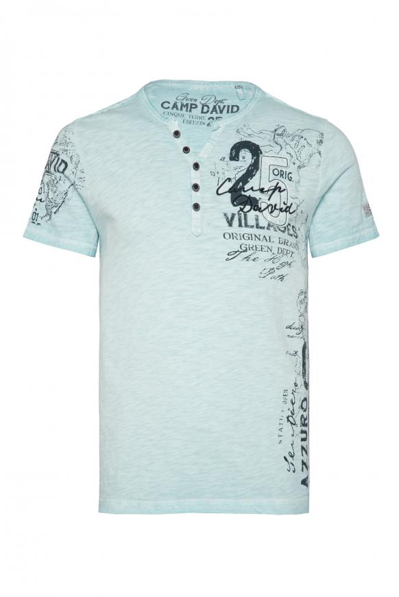 Henley-Shirt mit Label Artworks fresh breeze