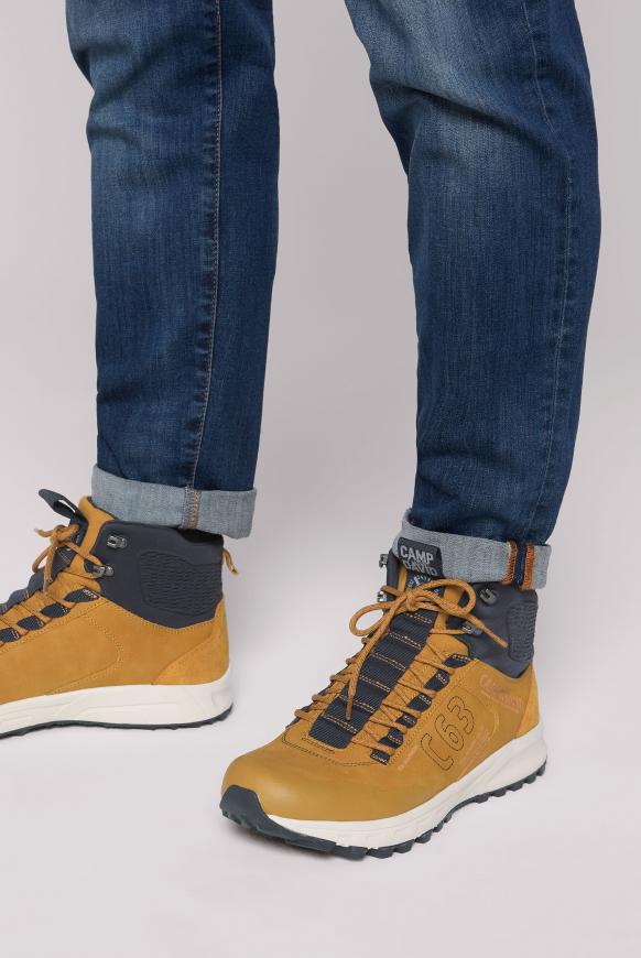 High Top Hiking Sneaker tan