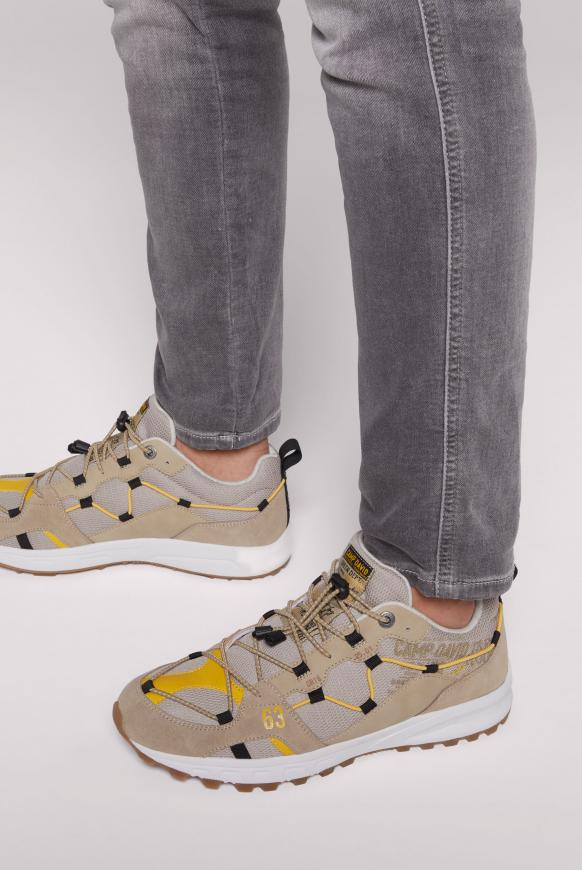 Hiking Sneaker mit Mesh-Struktur beige