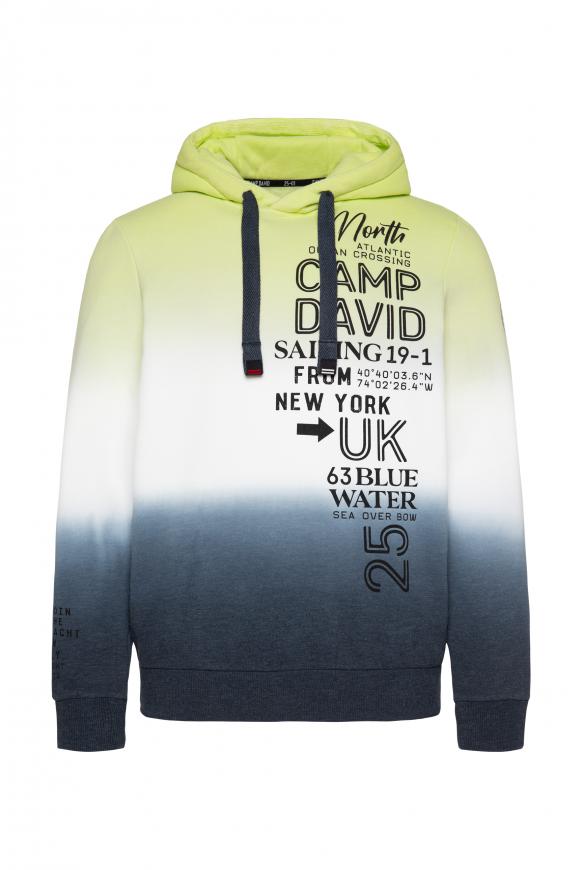 Hoodie Dip Dye mit Logo Prints