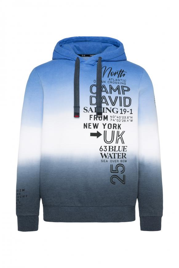 Hoodie Dip Dye mit Logo Prints