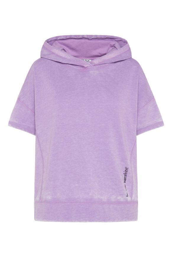 Hoodie mit Kurzarm und Rücken-Artwork lavender sky