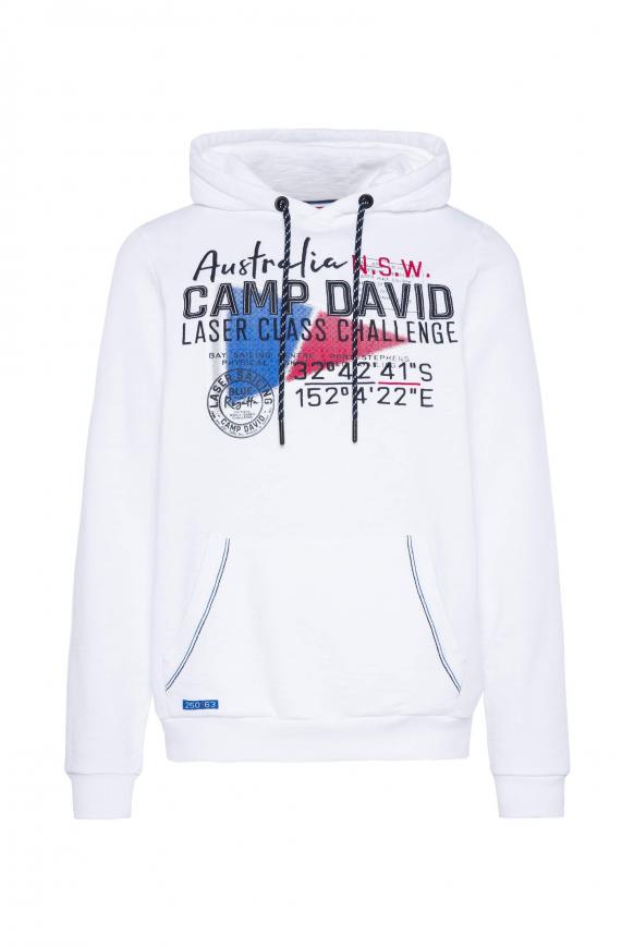 Hoodie mit Logo-Applikationen