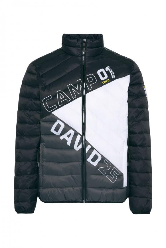 Jacke im Materialmix mit Colour-Design black