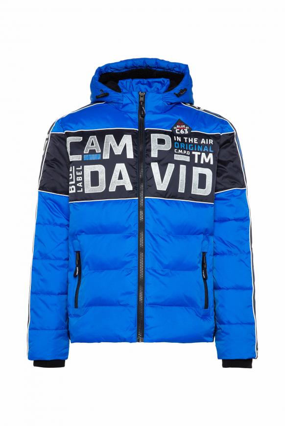 Jacke im Ski-Design mit Logo Artwork neon blue
