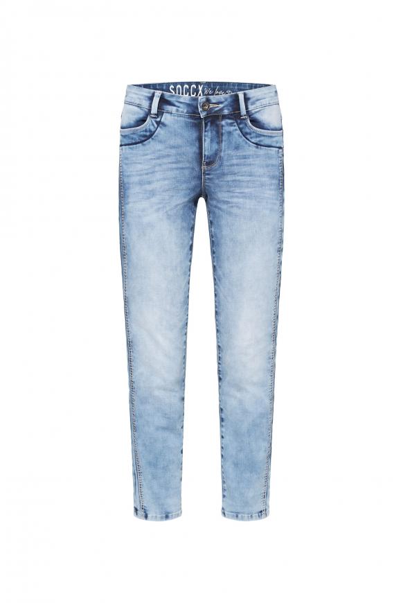 Jeans CH:AR mit geradem Bein mid blue used