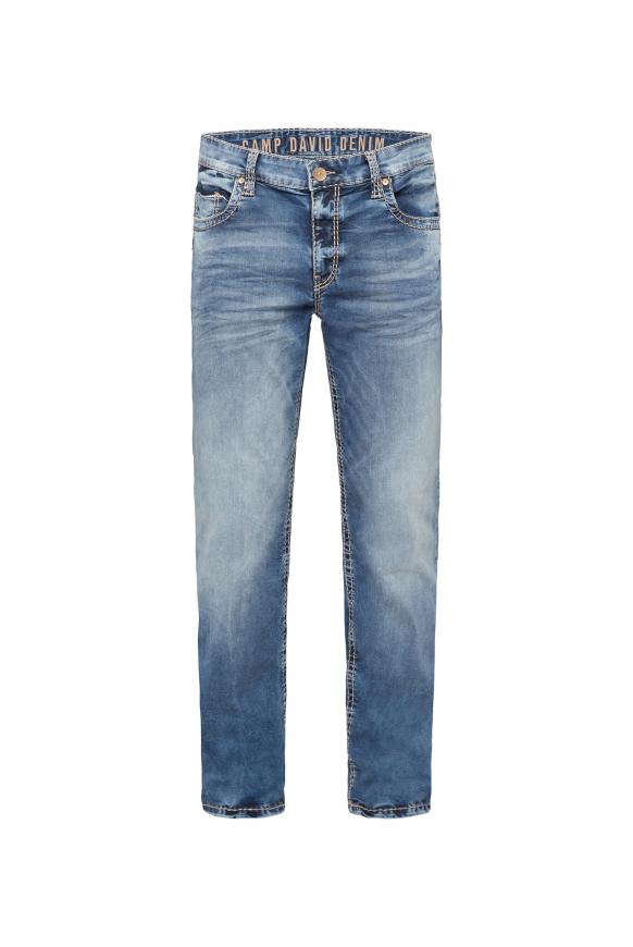 Jeans CO:NO mit dicken Steppnähten random blue vintage