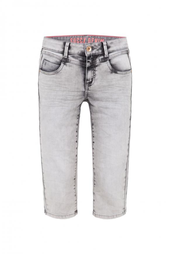 Jeans EM:MA mit Bleaching-Effekten grey used