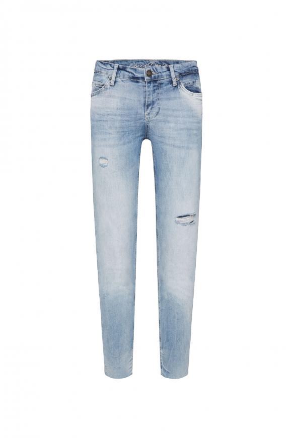 Jeans HE:NY mit Destroy-Effekten blue used destroyed