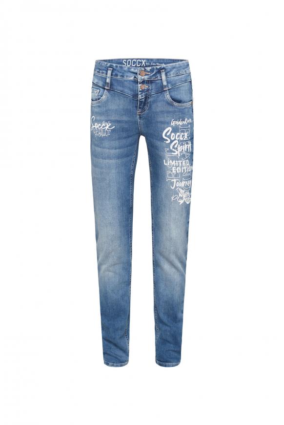 Jeans KA:RA mit Label Prints