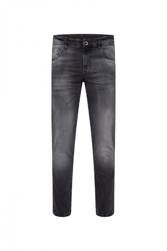 Jeans MA:X mit Used-Optik black vintage