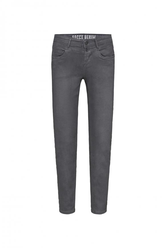 Jeans MI:RA mit Coating grey coated