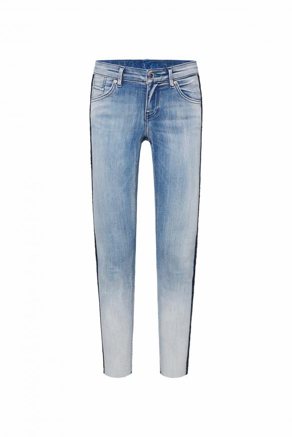Jeans MI:RA mit Pailletten-Tape light blue