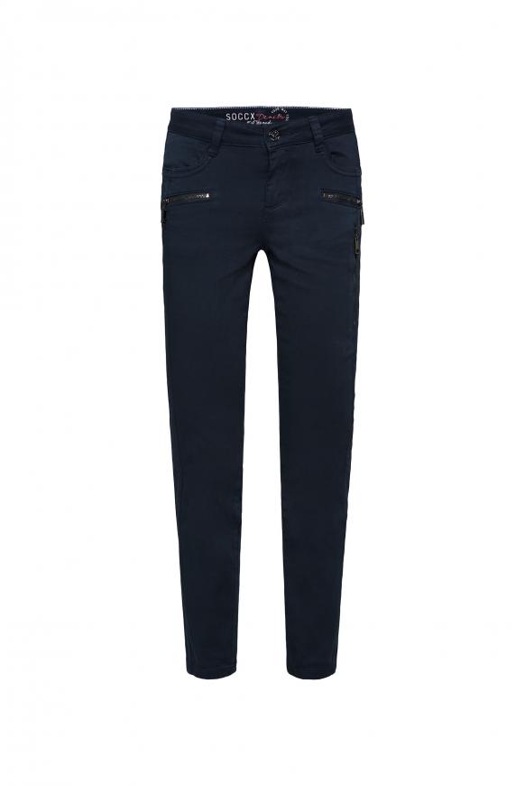 Jeans MI:RA mit Zipper-Details blue