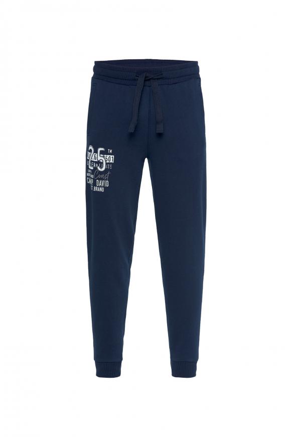 Jogginghose mit Logo Artwork diving navy