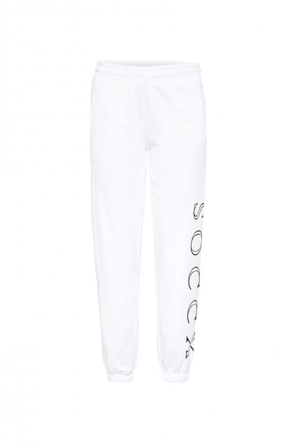 Jogginghose mit Logo Print opticwhite