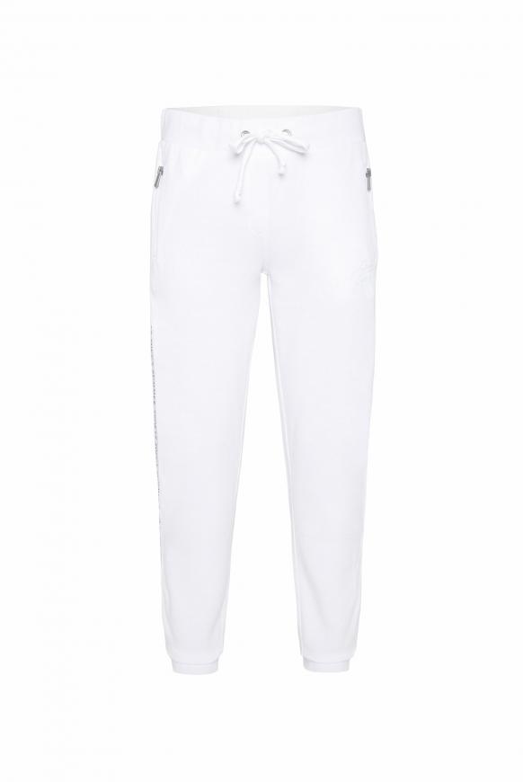 Jogginghose mit Logo-Tape an den Seiten opticwhite