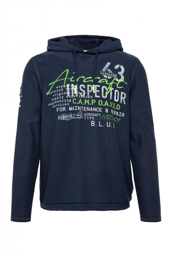Banishment Constraints Stun CAMP DAVID & SOCCX | Kapuzenpullover mit Label Prints und Patches blue navy Banishment Constraints Stun CAMP DAVID & SOCCX | Kapuzenpullover mit Label Prints und Patches blue navy