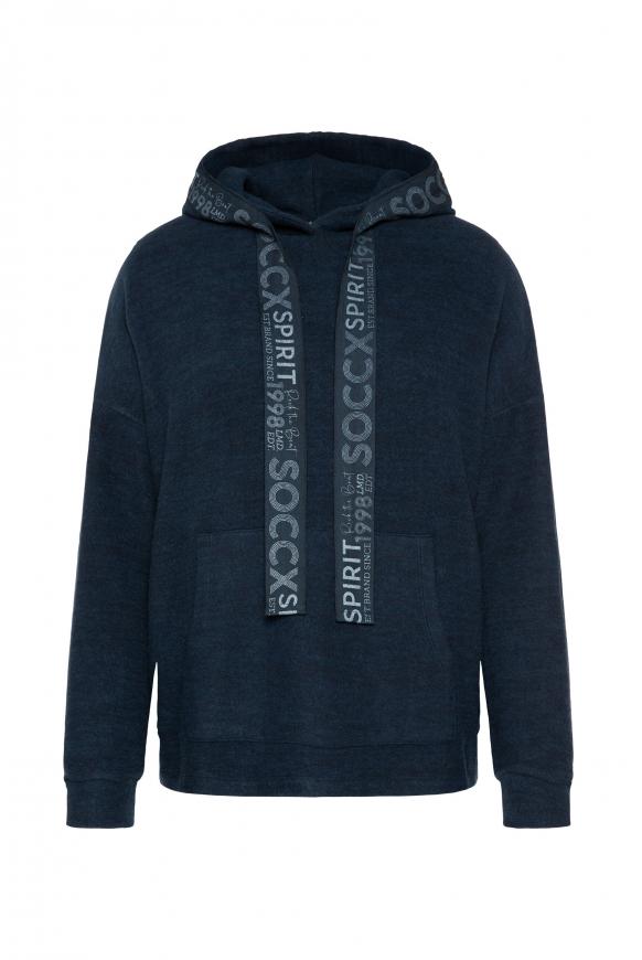 Kapuzenpullover mit Logo-Tape