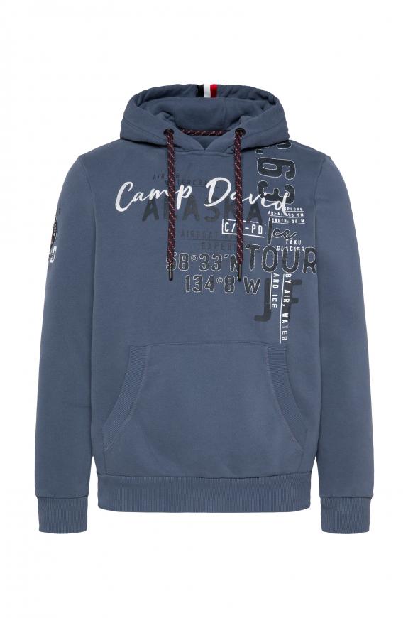 CAMP DAVID & SOCCX | Kapuzensweatshirt mit Logo Artworks dark sky