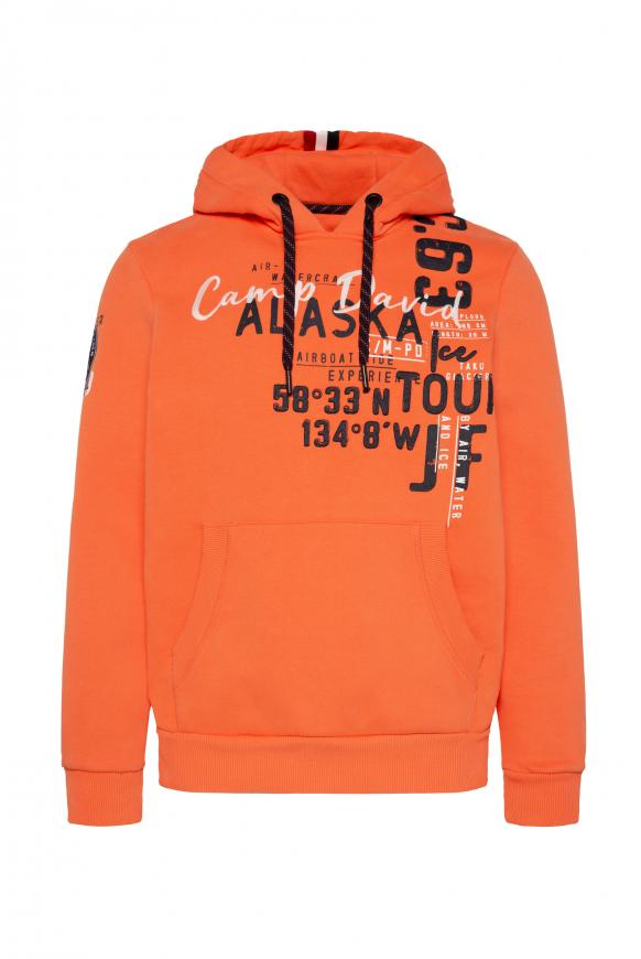 Kapuzensweatshirt mit Logo Artworks mission orange