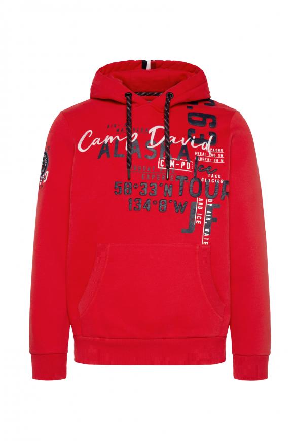 Kapuzensweatshirt mit Logo Artworks mission red
