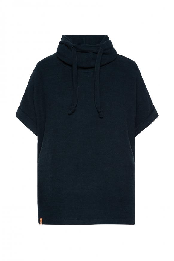 Kurzarm-Pullover mit Rücken-Artwork horizon navy