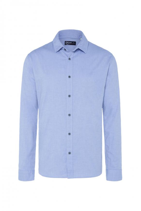 Langarmhemd mit Kentkragen summer blue
