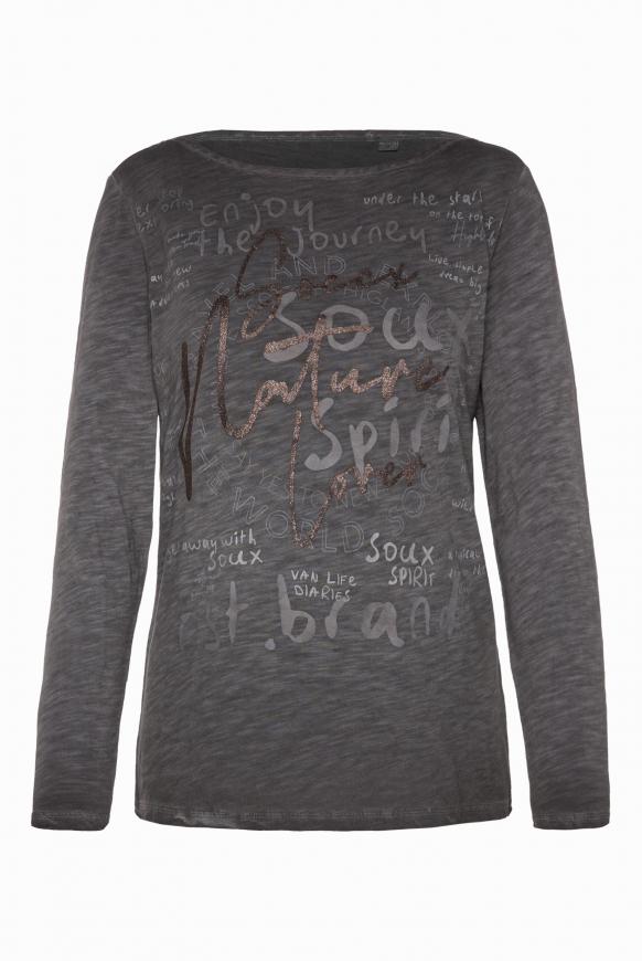 Langarmshirt mit Artwork black