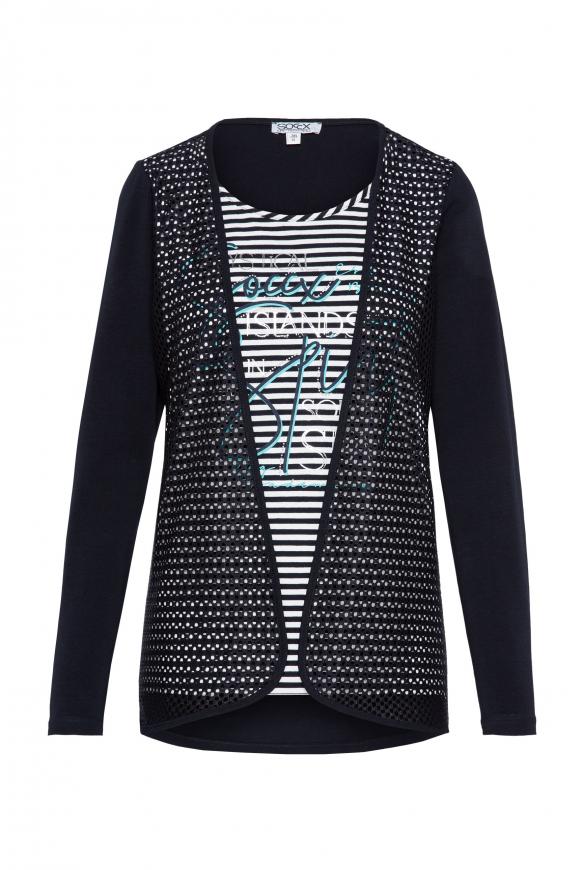 Langarmshirt mit Jacken-Layering