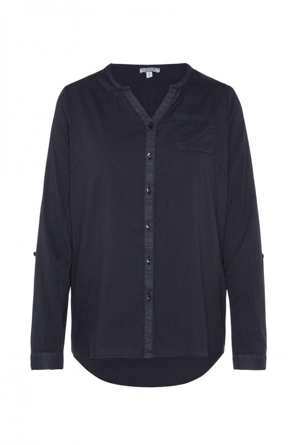 Leichte Bluse mit Brusttasche black